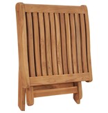 VidaXL Voetensteun inklapbaar 46,5x49x41,5 cm massief teakhout