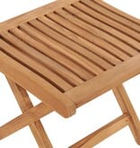 VidaXL Voetensteun inklapbaar 46,5x49x41,5 cm massief teakhout