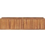 VidaXL Plantenbak verhoogd 200x50x50 cm massief teakhout