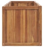 VidaXL Plantenbak verhoogd 200x50x50 cm massief teakhout