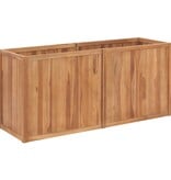 VidaXL Plantenbak verhoogd 150x50x70 cm massief teakhout