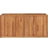VidaXL Plantenbak verhoogd 150x50x70 cm massief teakhout