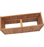 VidaXL Plantenbak verhoogd 150x50x70 cm massief teakhout