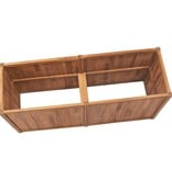 VidaXL Plantenbak verhoogd 150x50x70 cm massief teakhout