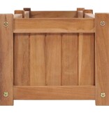 VidaXL Plantenbak verhoogd 200x30x25 cm massief teakhout