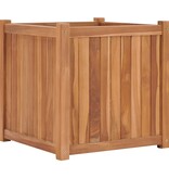 VidaXL Plantenbak verhoogd 50x50x50 cm massief teakhout