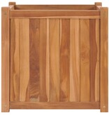 VidaXL Plantenbak verhoogd 50x50x50 cm massief teakhout