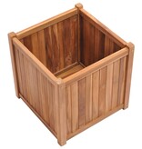 VidaXL Plantenbak verhoogd 50x50x50 cm massief teakhout