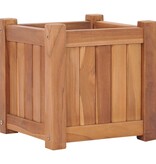 VidaXL Plantenbak verhoogd 30x30x30 cm massief teakhout