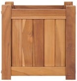 VidaXL Plantenbak verhoogd 30x30x30 cm massief teakhout