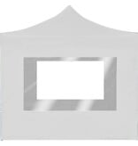 VidaXL Partytent inklapbaar met wanden 2x2 m aluminium wit