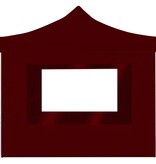 VidaXL Partytent inklapbaar met wanden 2x2 m aluminium bordeauxrood