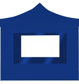 VidaXL Partytent inklapbaar met wanden 2x2 m aluminium blauw