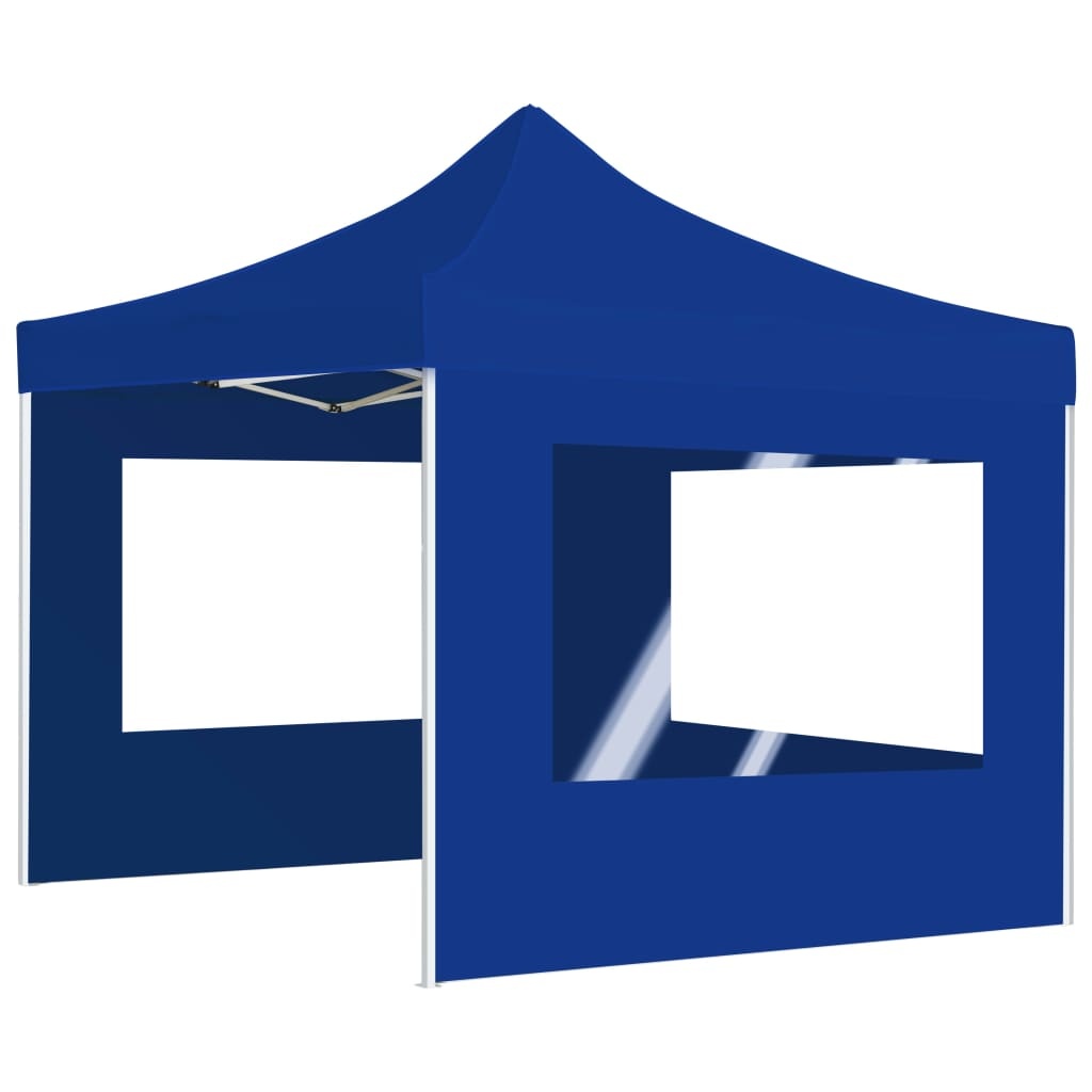 VidaXL Partytent inklapbaar met wanden 2x2 m aluminium blauw