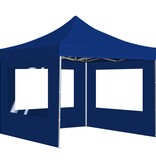VidaXL Partytent inklapbaar met wanden 2x2 m aluminium blauw