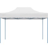 VidaXL Partytent inklapbaar 280x410x315 cm staal wit