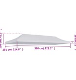 VidaXL Partytentdak 3x6 m wit