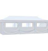 VidaXL Partytent pop-up met 8 zijwanden 3x9 m wit