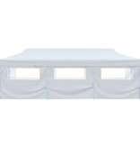 VidaXL Partytent pop-up met 8 zijwanden 3x9 m wit