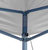 VidaXL Partytent inklapbaar 3x6 m staal wit