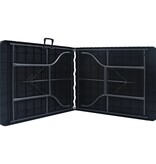 VidaXL Tuintafel inklapbaar 180x75x72 cm HDPE en kunstrattan zwart