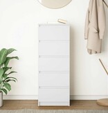 VidaXL Dressoir met lades 37,5x35x99 cm spaanplaat wit