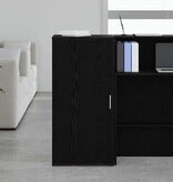 VidaXL Opbergkast 50x45x103,5 cm bewerkt hout zwart