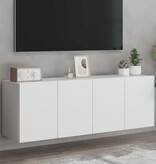 VidaXL Tv-meubels 2 st wandgemonteerd 60x30x41 cm wit