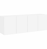 VidaXL Tv-meubels 2 st wandgemonteerd 60x30x41 cm wit