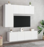 VidaXL Tv-meubels 2 st wandgemonteerd 60x30x41 cm wit