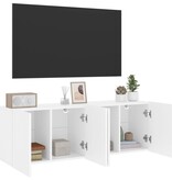 VidaXL Tv-meubels 2 st wandgemonteerd 60x30x41 cm wit