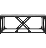 VidaXL Salontafel 70x70x30 cm bewerkt hout grijs sonoma