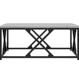 VidaXL Salontafel 70x70x30 cm bewerkt hout grijs sonoma