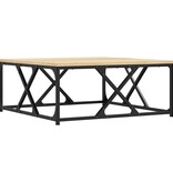 VidaXL Salontafel 70x70x30 cm bewerkt hout sonoma eikenkleurig