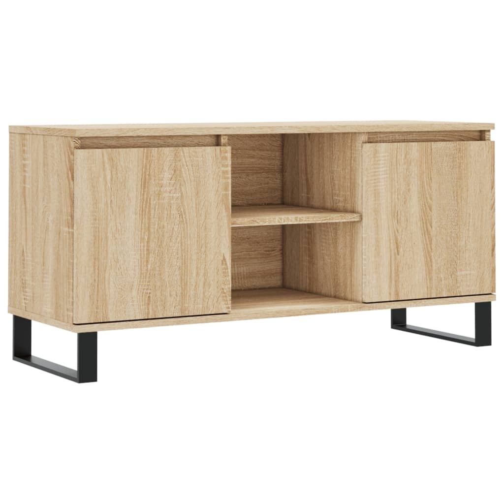 VidaXL Tv-meubel 104x35x50 cm bewerkt hout sonoma eikenkleurig