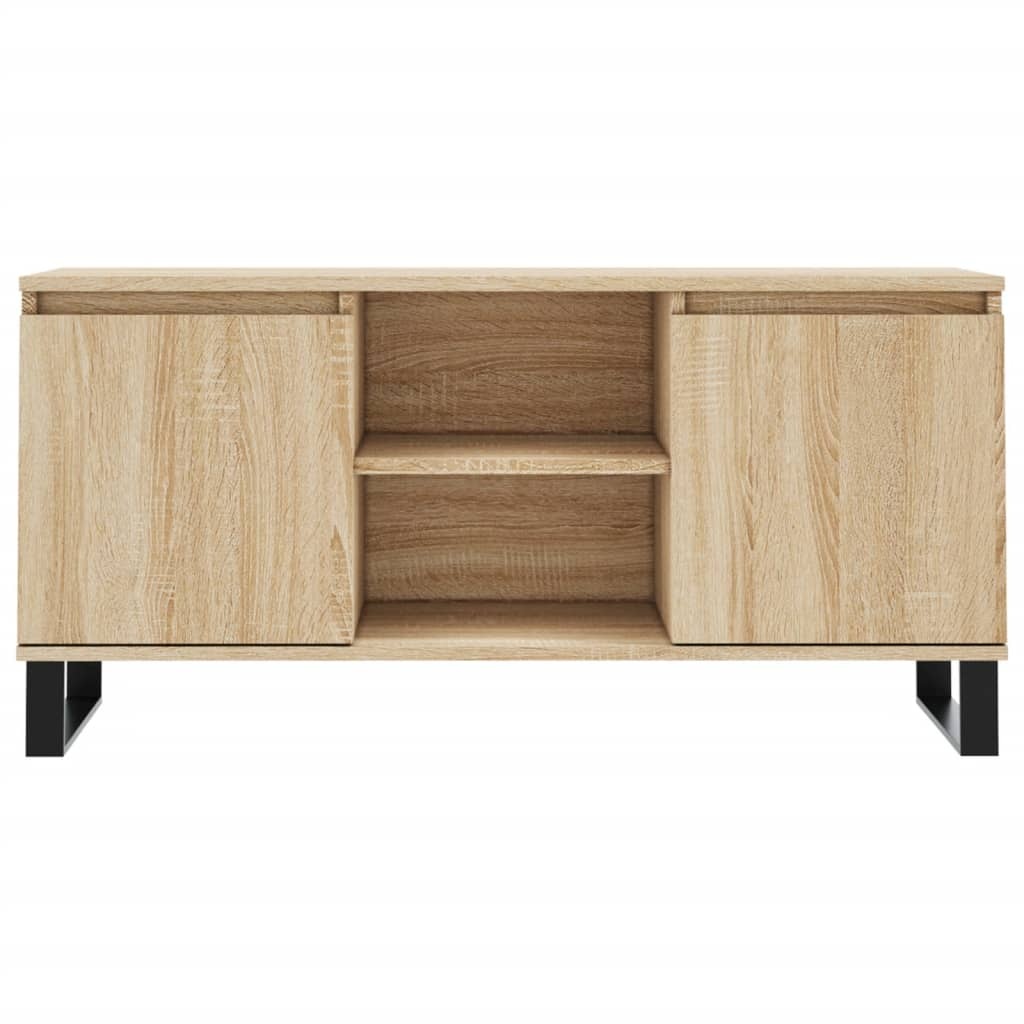 VidaXL Tv-meubel 104x35x50 cm bewerkt hout sonoma eikenkleurig