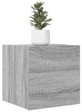 VidaXL Tv-wandmeubelen 2 st 30,5x30x30 cm grijs sonoma eikenkleurig