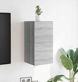 VidaXL Tv-wandmeubelen 2 st 30,5x30x30 cm grijs sonoma eikenkleurig