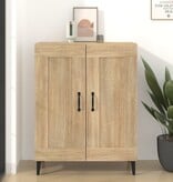VidaXL Dressoir 69,5x34x90 cm bewerkt hout sonoma eikenkleurig