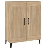 VidaXL Dressoir 69,5x34x90 cm bewerkt hout sonoma eikenkleurig