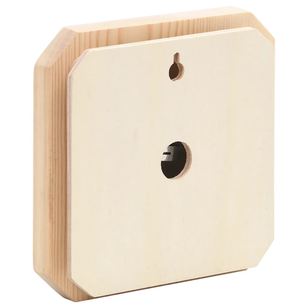 VidaXL Saunaset 2-in1 hygrothermograaf en zandloper massief grenenhout