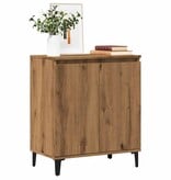 VidaXL Dressoir 60x35x70 cm bewerkt hout artisanaal eikenkleur