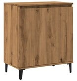 VidaXL Dressoir 60x35x70 cm bewerkt hout artisanaal eikenkleur