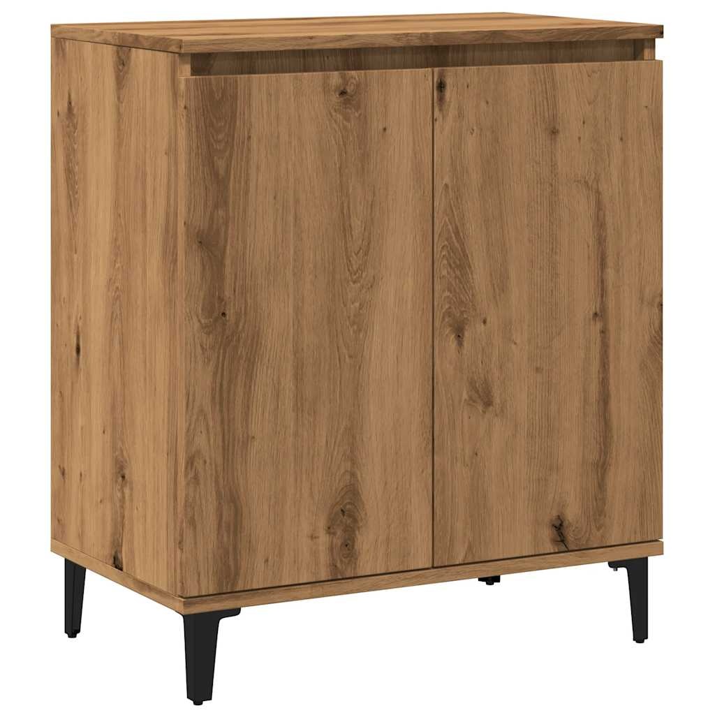 VidaXL Dressoir 60x35x70 cm bewerkt hout artisanaal eikenkleur