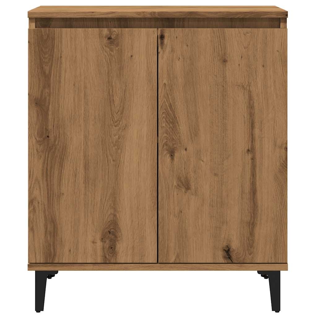 VidaXL Dressoir 60x35x70 cm bewerkt hout artisanaal eikenkleur
