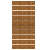 VidaXL Gazonranden 10 stuks 20x103 cm flexibel cortenstaal