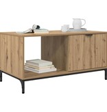 VidaXL Salontafel artisanaal eikenkleurig 90 x 49 x 46 cm Bewerkt hout