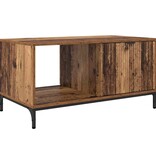 VidaXL Salontafel Oud hout 90 x 49 x 46 cm Bewerkt hout