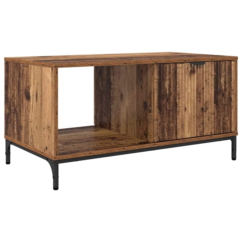 VidaXL Salontafel Oud hout 90 x 49 x 46 cm Bewerkt hout