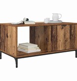VidaXL Salontafel Oud hout 90 x 49 x 46 cm Bewerkt hout